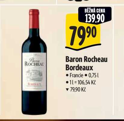   Baron Rocheau Bordeaux 0,75 l