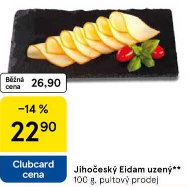 Jihočeský Eidam uzený, 100 g 