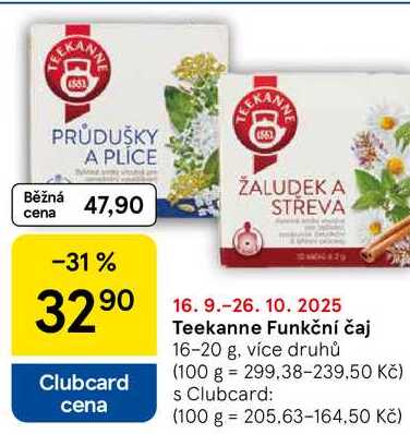 Teekanne Funkční čaj, 16-20 g, více druhů 