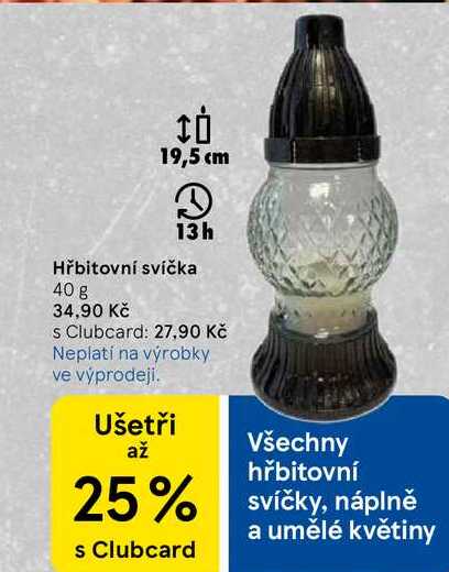 Hřbitovní svíčka, 40 g  