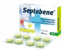 SEPTABENE CITRON A BEZOVÝ KVĚT 3 MG/1 MG
