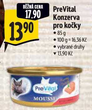 PreVital Konzerva pro kočky, 85 g