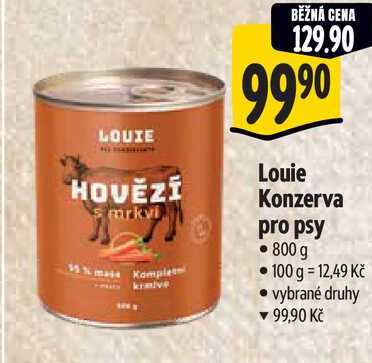 Louie Konzerva pro psy, 800 g 