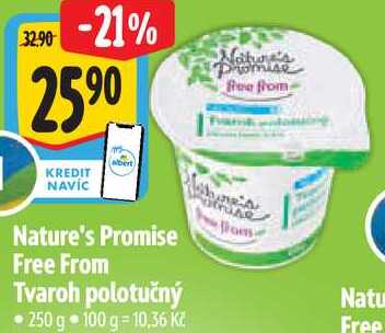Nature's Promise Free From Tvaroh polotučný, 250 g