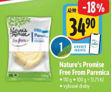 Nature's Promise Free From Parenica, 110 g 