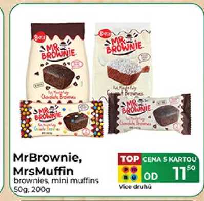 MrBrownie, MrsMuffin brownies, mini muffins 50g, 200g  