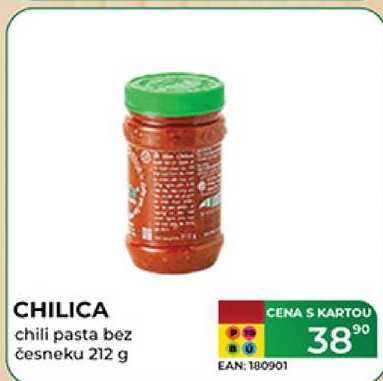 CHILICA chili pasta bez česneku 212 g  