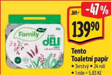 Tento Toaletní papír, 24 rolí