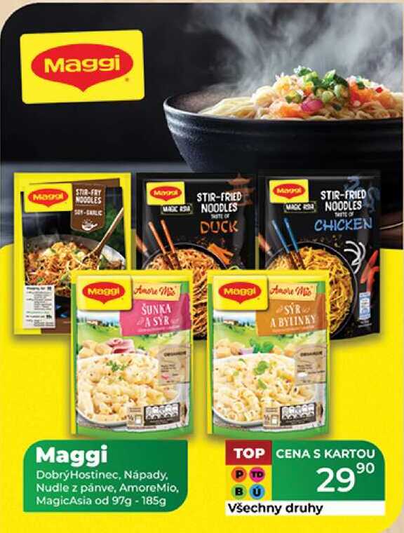 Maggi DobrýHostinec, Nápady, Nudle z pánve, AmoreMio, MagicAsia od 97g - 185g  
