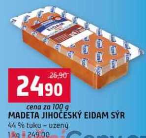 MADETA JIHOČESKÝ EIDAM SÝR 100 g