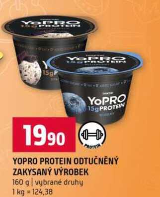 YOPRO PROTEIN ODTUČNĚNÝ ZAKYSANÝ VÝROBEK 160 g
