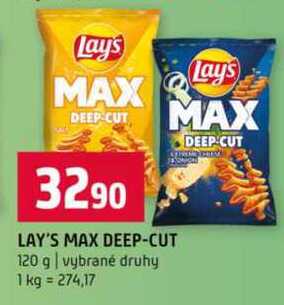 LAY'S MAX DEEP-CUT 120 g