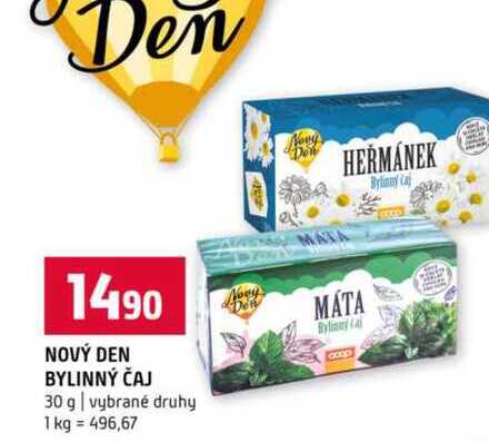 NOVÝ DEN BYLINNÝ ČAJ 30 g