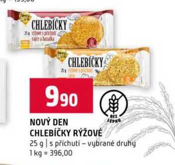 NOVÝ DEN CHLEBÍČKY RÝŽOVÉ 25 g