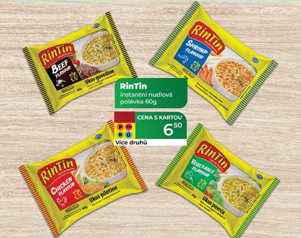 RinTin instantní nudlová polévka 60g 
