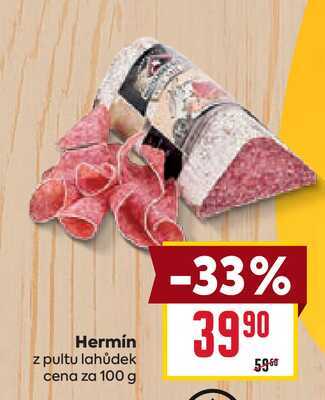 Hermín z pultu lahůdek cena za 100 g