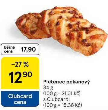 Pletenec pekanový, 84 g 