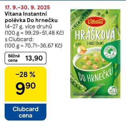 Vitana Instantní polévka Do hrnečku, 14-27 g, více druhů