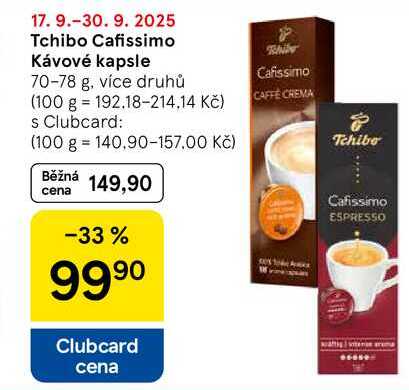 Tchibo Cafissimo Kávové kapsle, 70-78 g, více druhů  