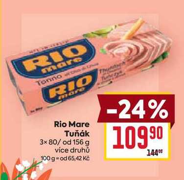 Rio Mare Tuňák 3× 80/ od 156 g 