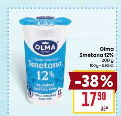 Olma Smetana 12% 200 g 