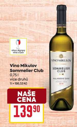Víno Mikulov Sommelier Club 0,75l