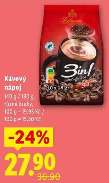 Kávový nápoj, 140 g/180 g