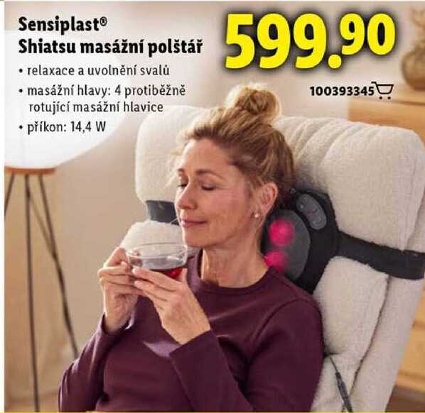 Sensiplast Shiatsu masážní polštář 