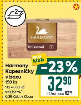 Harmony Kapesníčky v boxu 150 ks
