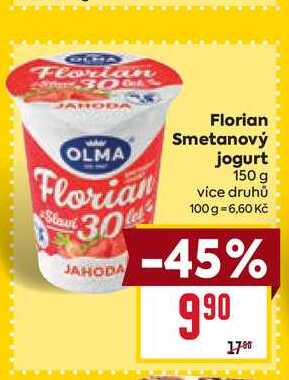 Florian Smetanový jogurt 150 g  