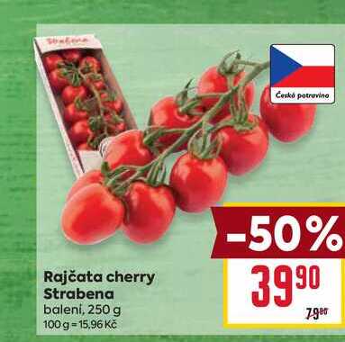 Rajčata cherry Strabena balení, 250 g