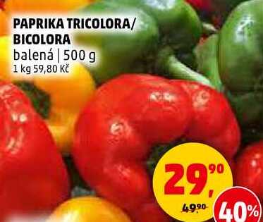 PAPRIKA TRICOLORA/ BICOLORA balená, 500 g  