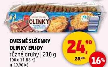 OVESNÉ SUŠENKY OLINKY ENJOY různé druhy, 210 g