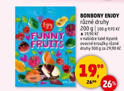 BONBONY ENJOY různé druhy, 200 g 