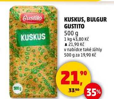 KUSKUS, BULGUR GUSTITO, 500 g 