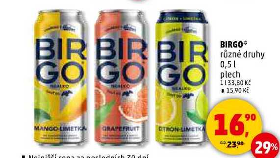BIRGO různé druhy, 0,5 l