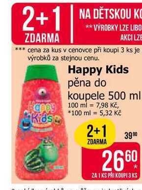 Happy Kids pěna do koupele 500 ml 