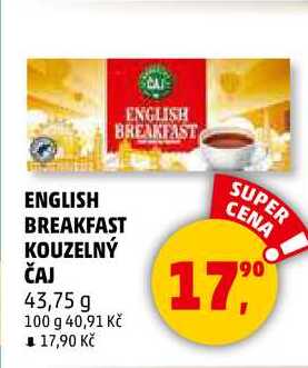 ENGLISH BREAKFAST KOUZELNÝ ČAJ, 43,75 g 