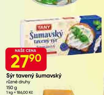 Sýr tavený šumavský různé druhy 150 g