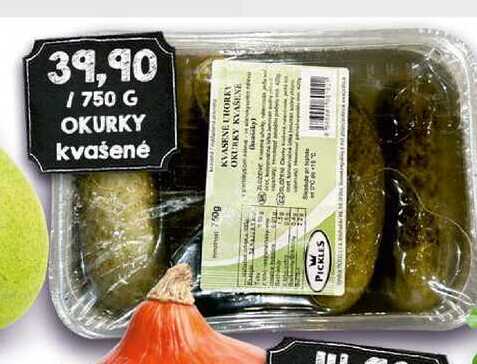 kvašené OKURKY 750g