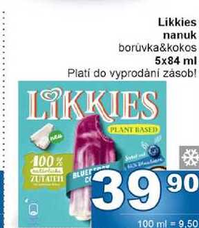 Likkies nanuk borůvka&kokos 5x84 ml 
