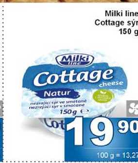 Milki line Cottage sýr 150 g