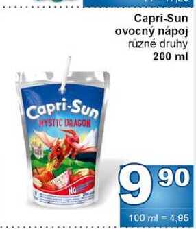 Capri-Sun ovocný nápoj různé druhy 200 ml 