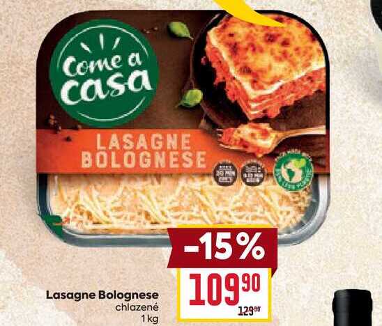 Lasagne Bolognese chlazené 1 kg