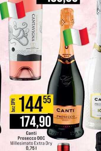 Canti Prosecco DOC Millesimato Extra Dry 0,75 l 