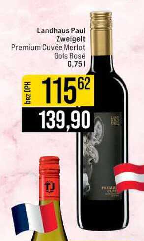 Landhaus Paul Zweigelt Premium Cuvée Merlot Gols Rosé 0,75 l