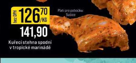 Kuřecí stehna spodní v tropické marinádě 1 kg