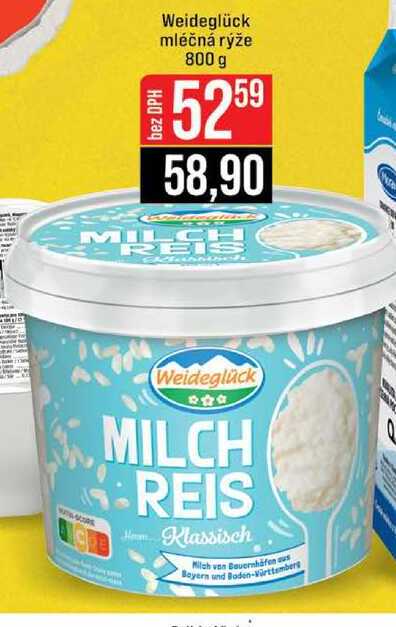 Weideglück mléčná rýže 800 g 