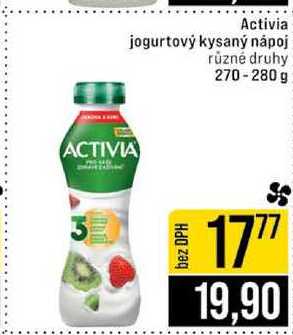 Activia jogurtový kysaný nápoj 270-280 g