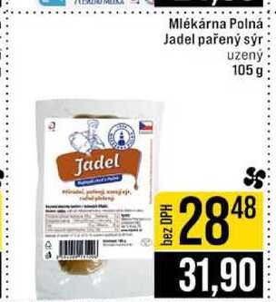 Mlékárna Polná Jadel pařený sýr uzený 105 g 